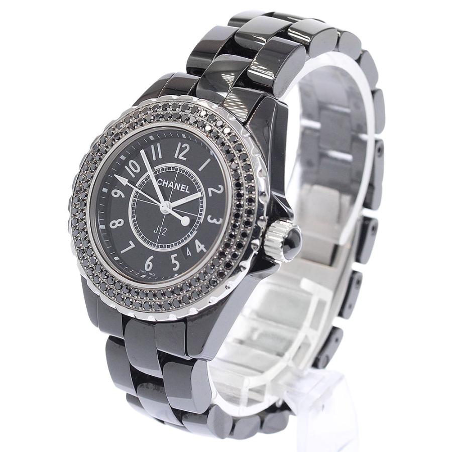 CHANEL（シャネル） CHANEL H0682 J12 黒セラミック アフターダイヤ