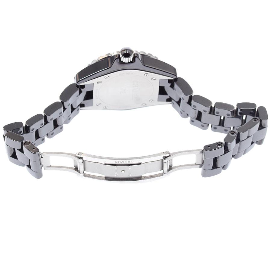 CHANEL クオーツ式腕時計 レディース 稼働品 CHANEL（シャネル） CHANEL H0682 J12 黒セラミック アフターダイヤ