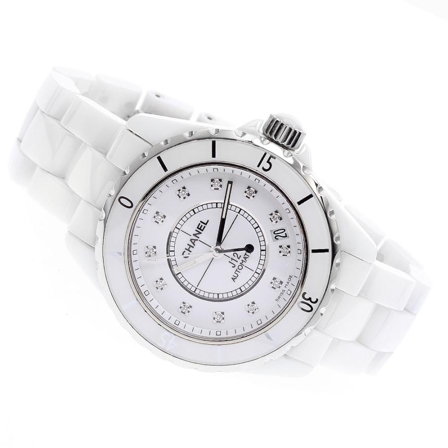 シャネル J1238 H1629   自動巻 CHANEL（シャネル） CHANEL H1629 J12 38mm 白セラミック 12Pダイヤ