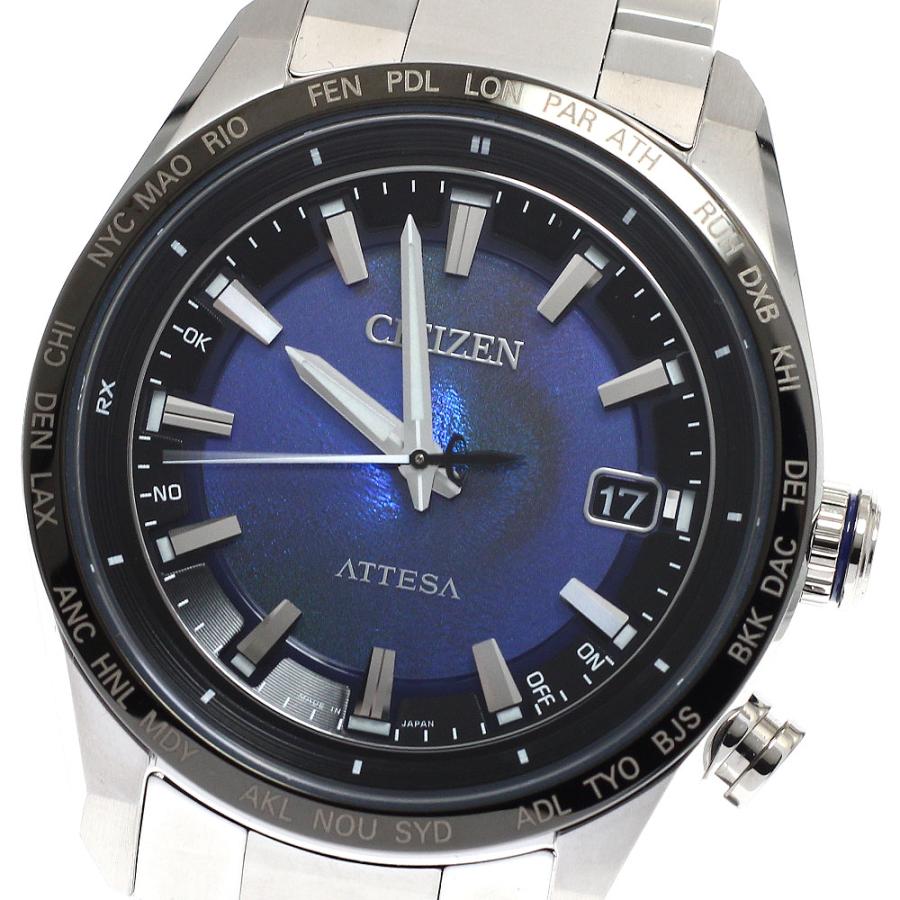 超美品＆新品電池＆完動　シチズン　ネイビー　アテッサ　電波ソーラー CITIZEN（シチズン） CITIZEN H145-007JD04/CB0288-65L アテッサ
