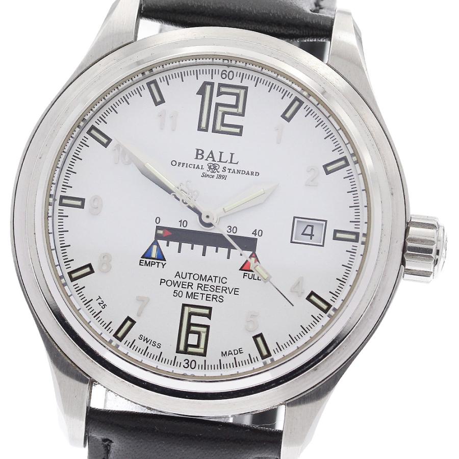 ボールウォッチ BALLWATCH NM1056D-LAJ-WH トレインマスター パワーリザーブ 自動巻き メンズ 保証書付き_932845 ボールウォッチ BALLWATCH NM1056D-LAJ-WH トレインマスター パワー