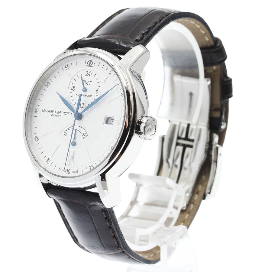 ボーム＆メルシェ Baume & Mercier 65559 クラシマ GMT パワーリザーブ 自動巻き メンズ 良品 内箱付き_963080 BAUME&MERCIER（ボーム&メルシエ） ボーム＆メルシェ Baume & Mercier