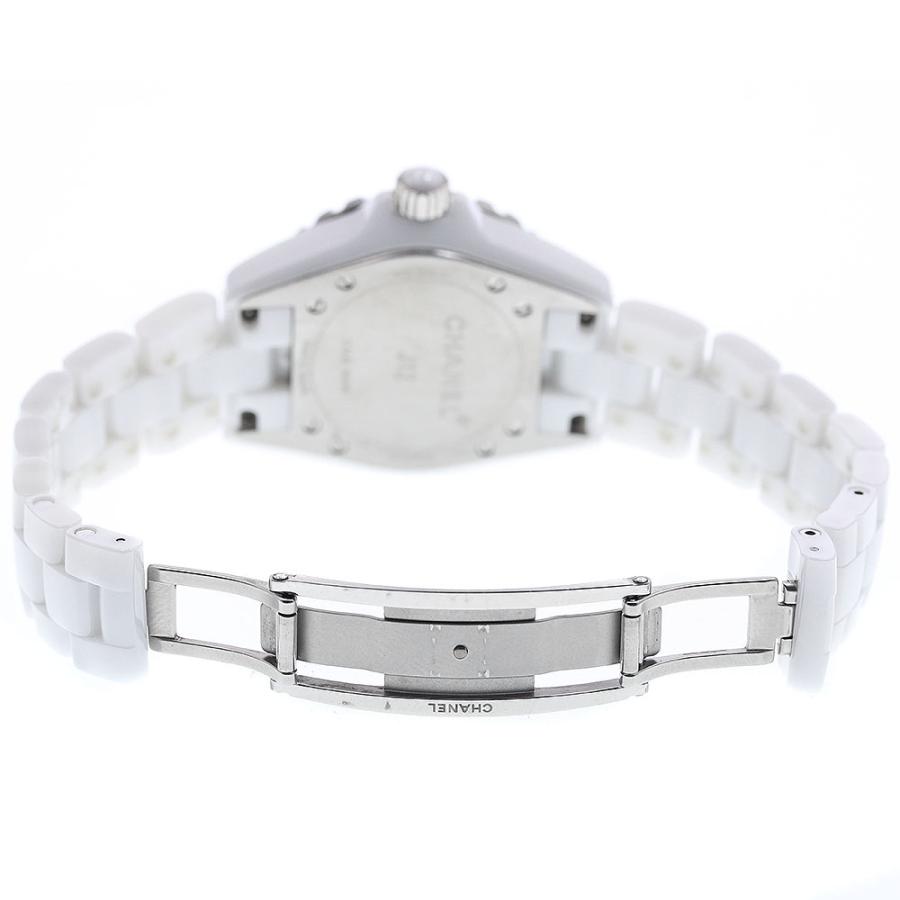 シャネル CHANEL J12 33mm H2422 レディース 腕時計 8P ダイヤ ホワイトシェル 文字盤 ホワイト セラミック クォーツ ウォッチ VLP 90203590 CHANEL（シャネル） CHANEL H2422 J12 33mm 白セラミック 8Pダイヤ