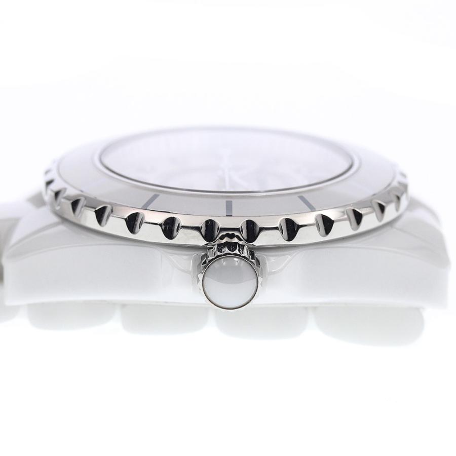 シャネル CHANEL H2422 J12 33ｍｍ 白セラミック 8Pダイヤ クォーツ レディース 保証書付き_882732 CHANEL（シャネル） CHANEL H2422 J12 33mm 白セラミック 8Pダイヤ