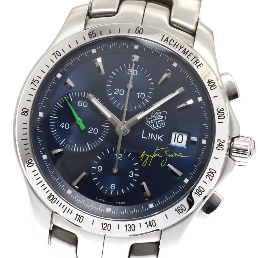 タグホイヤー TAG HEUER CJF2113.BA0576 リンク アイルトン・セナ限定モデル クロノグラフ デイト 自動巻き メンズ 保証書付き_934027 TAG HEUER（タグ・ホイヤー） TAG HEUER CJF2113.BA0576 リンク