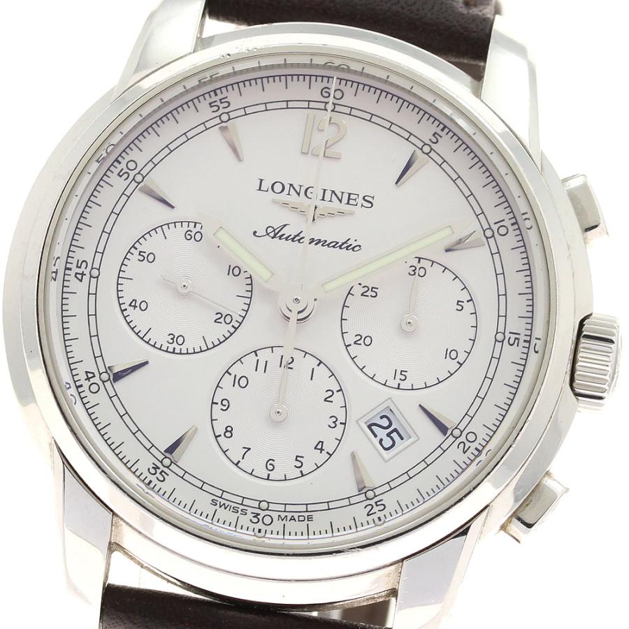 ロンジン LONGINES L2.784.4 サンティミエ クロノグラフ 自動巻き メンズ 箱・保証書付き_934633 LONGINES（ロンジン） LONGINES L2.784.4 サンティミエ クロノグラフ