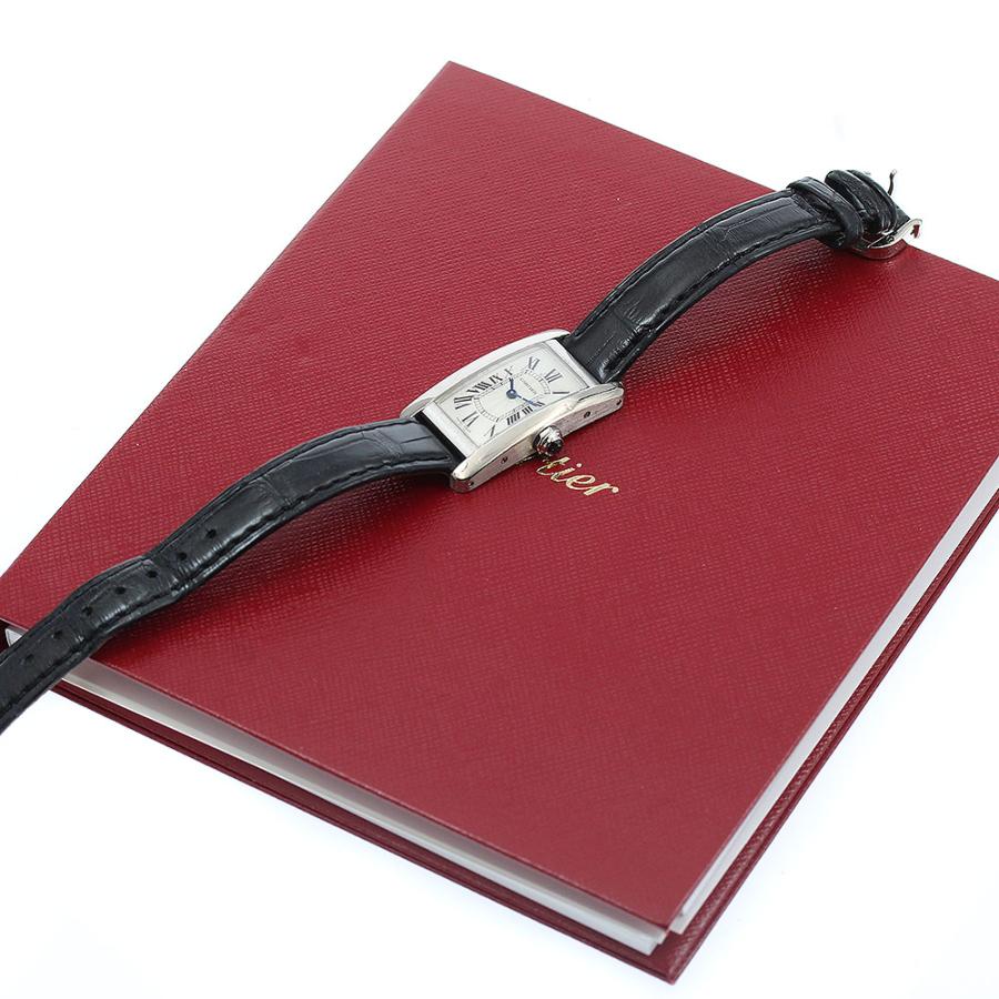 カルティエ タンクアメリカンSM WG W2601956 WG クォーツ 中古)CARTIER カルティエ タンク アメリカン SM W2601956（商品ID