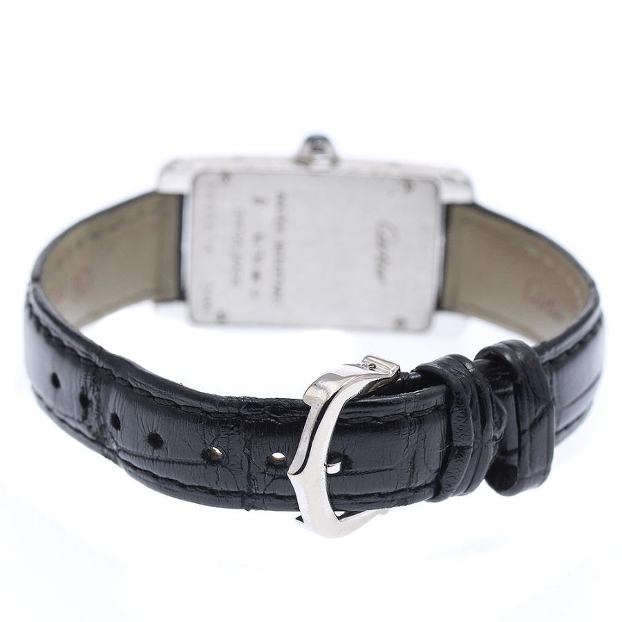 カルティエ CARTIER W2601956 タンクアメリカン SM K18WG アフターダイヤベゼル クォーツ レディース 箱付き_791191 Cartier（カルティエ） CARTIER W2601956 タンクアメリカン SM K18WG