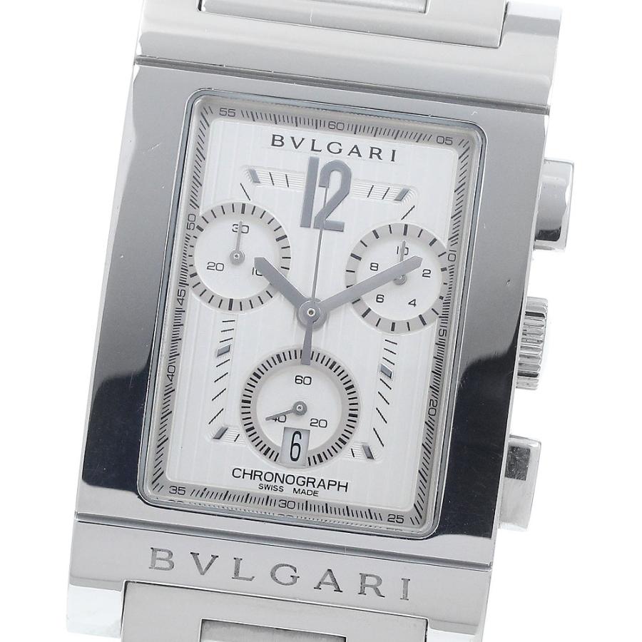 ブルガリ BVLGARI RTC49S レッタンゴロ デイト クロノグラフ クォーツ メンズ _935473 BVLGARI（ブルガリ） BVLGARI RTC49S レッタンゴロ デイト クロノ