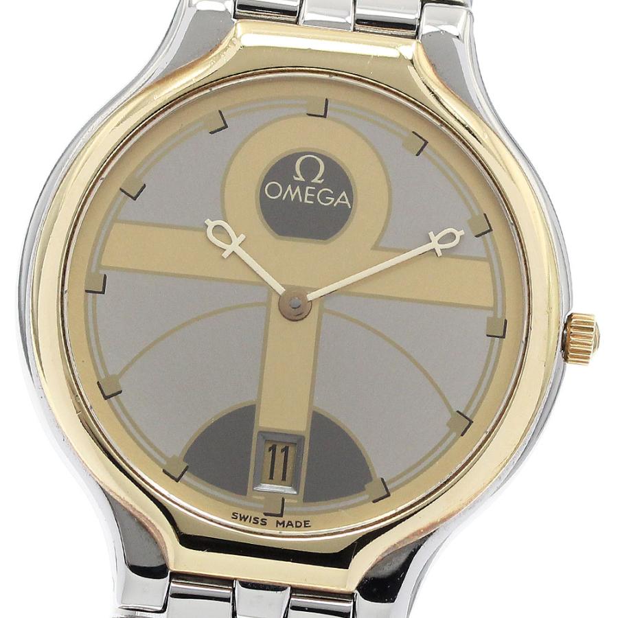 OMEGA（オメガ） デビル ユニークダイアル YGベゼル クォーツ メンズ 