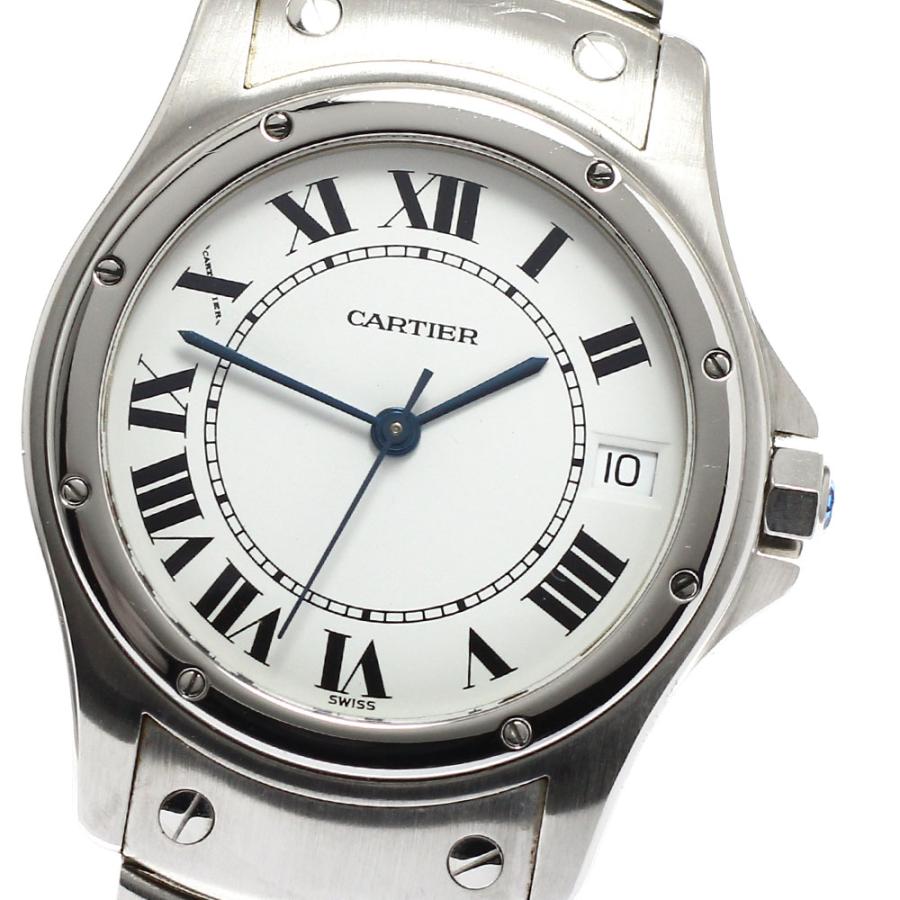 カルティエ CARTIER W20026K1 サントスクーガー LM デイト 自動巻き メンズ 保証書付き_938290 Cartier（カルティエ） CARTIER W20026K1 サントスクーガー LM デイト