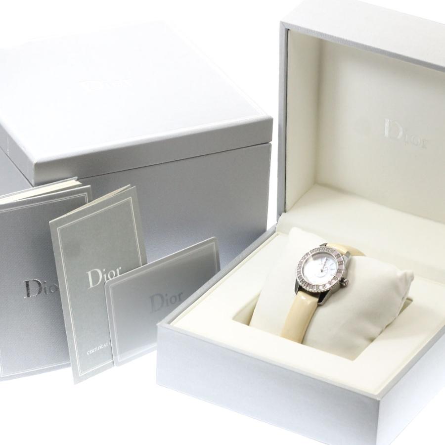 クリスチャンディオール Christian Dior CD112111 クリスタル ダイヤベゼル クォーツ レディース 箱・保証書付き_938551 クリスチャンディオール Christian Dior CD112111 クリスタル ダイヤ