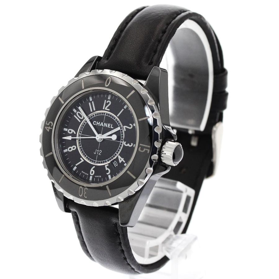 シャネル CHANEL H0680 J12 黒セラミック デイト クォーツ レディース 良品 _939467 CHANEL（シャネル） CHANEL H0680 J12 黒セラミック デイト クォーツ