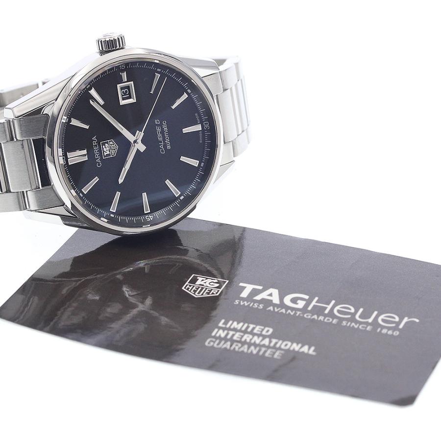 タグホイヤー TAG HEUER WAR211A-1 カレラ キャリバー5 デイト 自動巻き メンズ 保証書付き_939830の画像