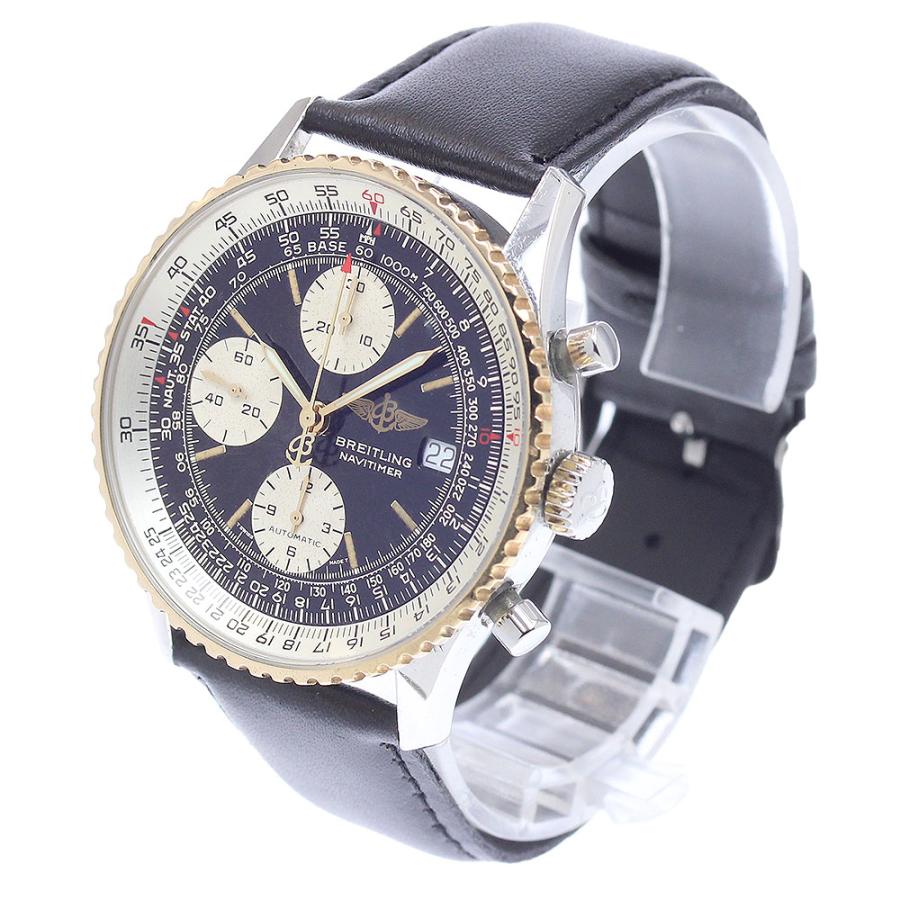 ブライトリング（BREITLING） BREITLING D13022 オールドナビタイマー クロノグラフ デイト 自動巻き メンズ ...