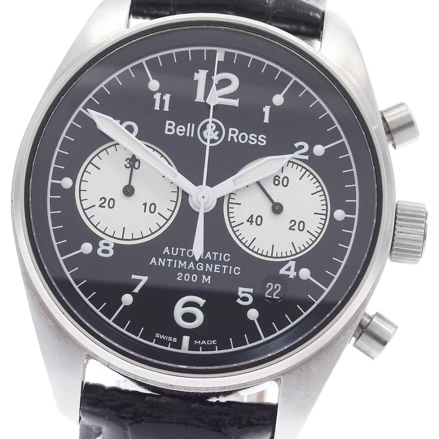 ベル＆ロス Bell＆Ross BR126-94 ヴィンテージ クロノグラフ デイト 自動巻き メンズ 保証書付き_945258 ベル&ロス Bell＆Ross 126.A ヴィンテージ デイト クロノグラフ 自動