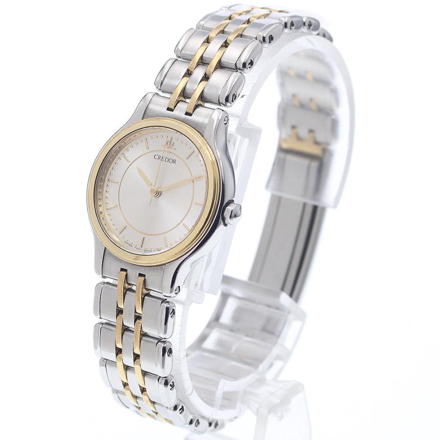 SEIKO CREDOR(セイコークレドール) 腕時計 - 7371-0040 レディース シルバー CREDOR SEIKO クレドール セイコー 腕時計 ステンレススチール 7371