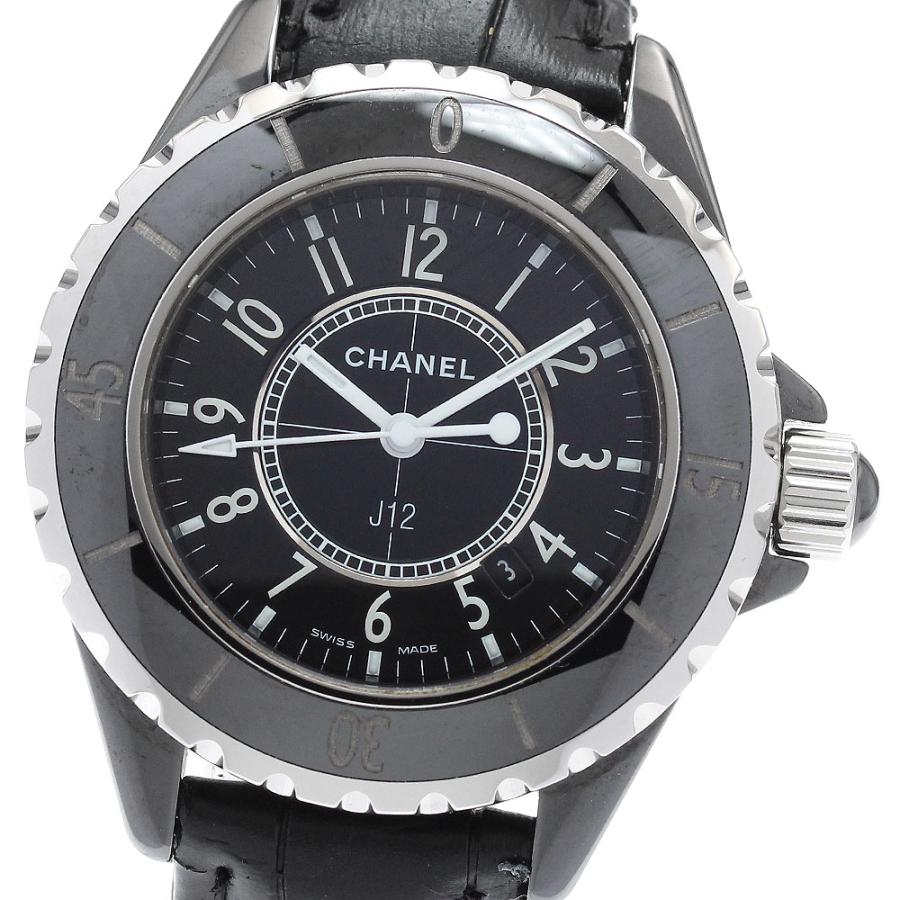 シャネル　J12 黒　セラミック H0680 33mm レディース腕時計 CHANEL（シャネル） CHANEL H0680 J12 黒セラミック デイト クォーツ