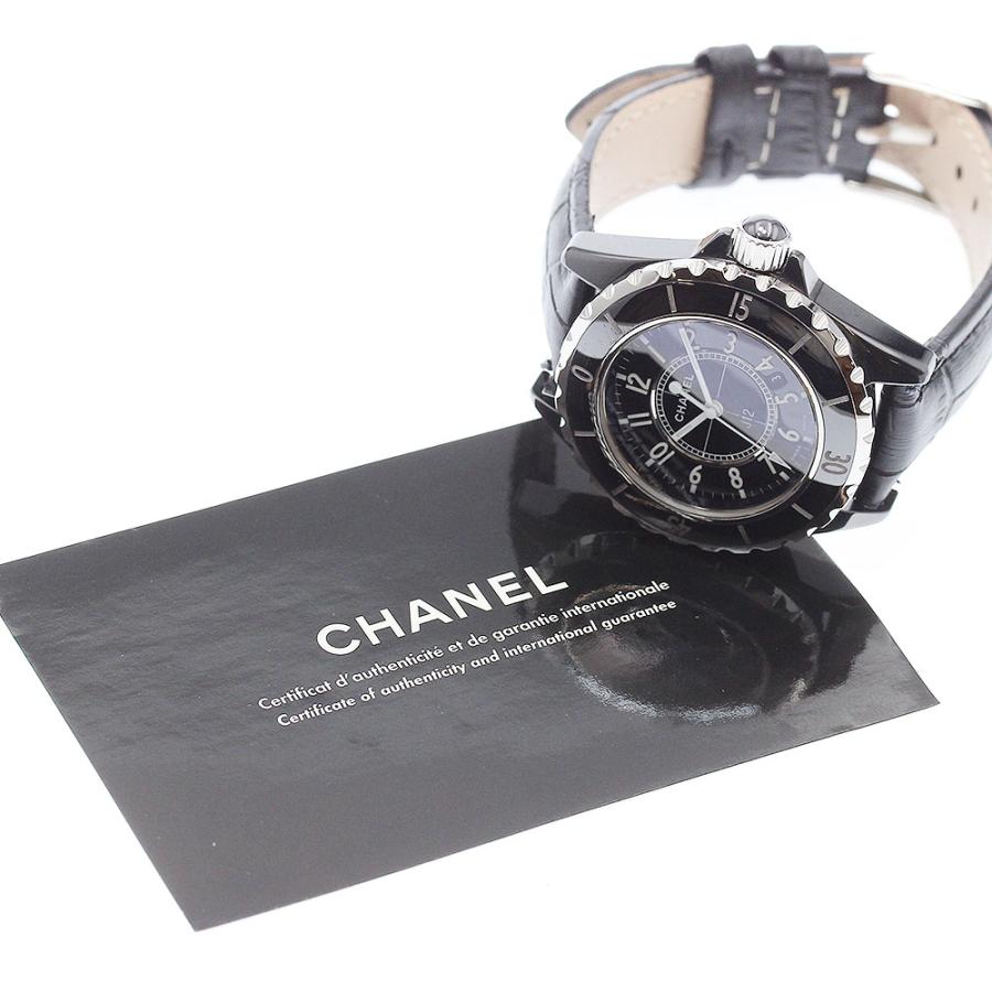 シャネル　J12 黒　セラミック H0680 33mm レディース腕時計 CHANEL（シャネル） CHANEL H0680 J12 黒セラミック デイト クォーツ
