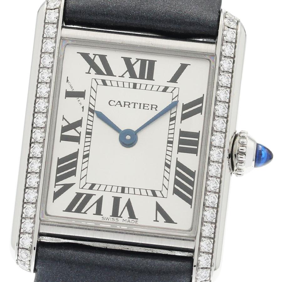 カルティエ W4TA0016 タンクマストSM ダイヤベゼル クォーツ Cartier（カルティエ） CARTIER W4TA0016 タンクマストSM ダイヤベゼル