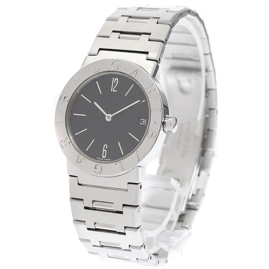 美品　BVLGARI BB30SS ボーイズ　腕時計　クォーツ　ブラック　デイト BVLGARI（ブルガリ） BVLGARI BB30SSD ブルガリブルガリ デイト
