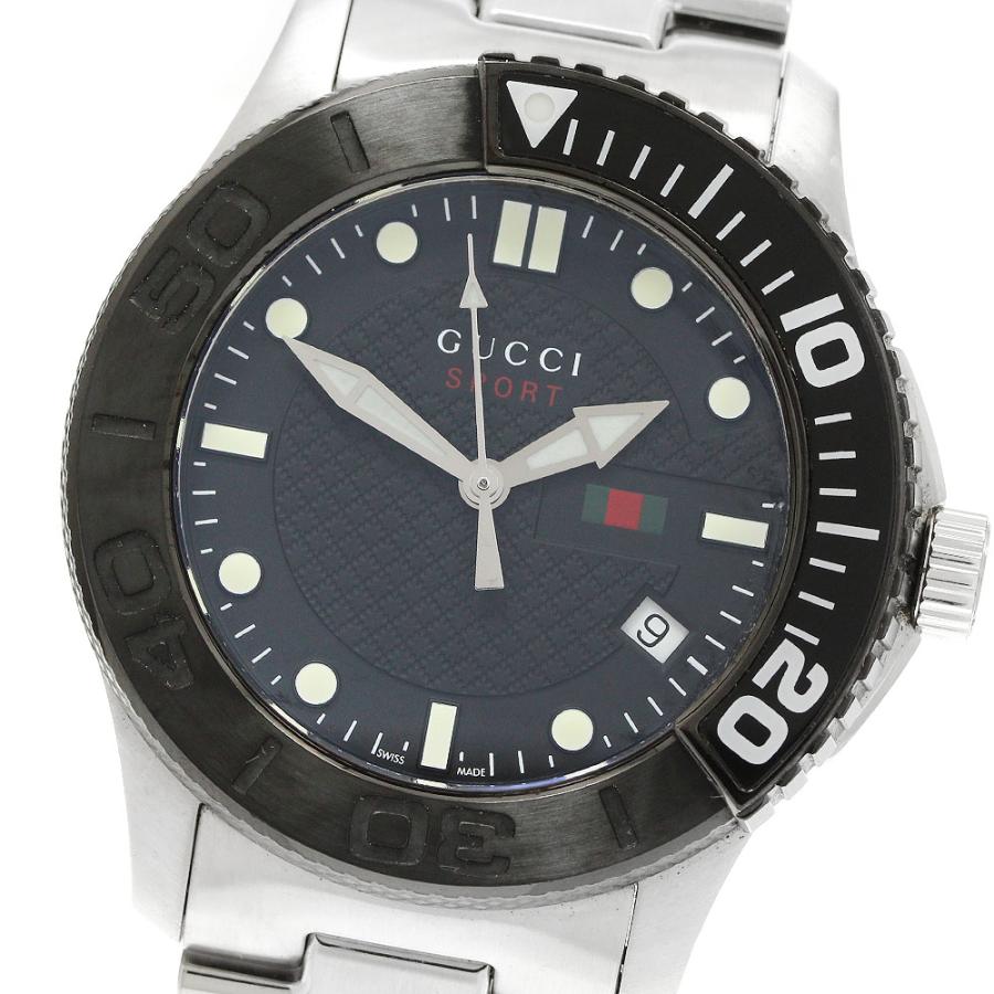 グッチ GUCCI 126.2/YA126249 Gタイムレス スポーツ デイト クォーツ メンズ 内箱・保証書付き_943169 GUCCI（グッチ） GUCCI 126.2/YA126249 Gタイムレス スポーツ デイト