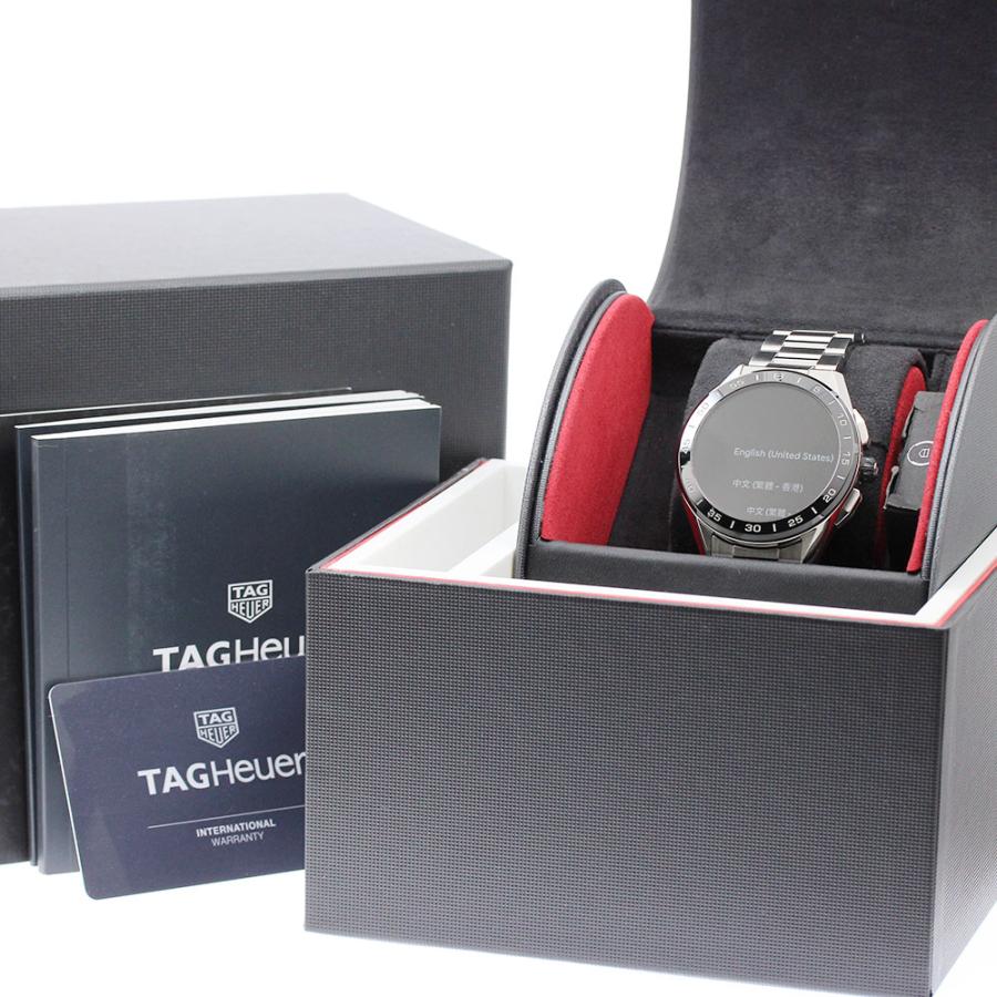 タグホイヤー TAG HEUER SBG8A10.BA0646 コネクテッド スマートウォッチ クォーツ メンズ 良品 箱・保証書付き_943376の画像
