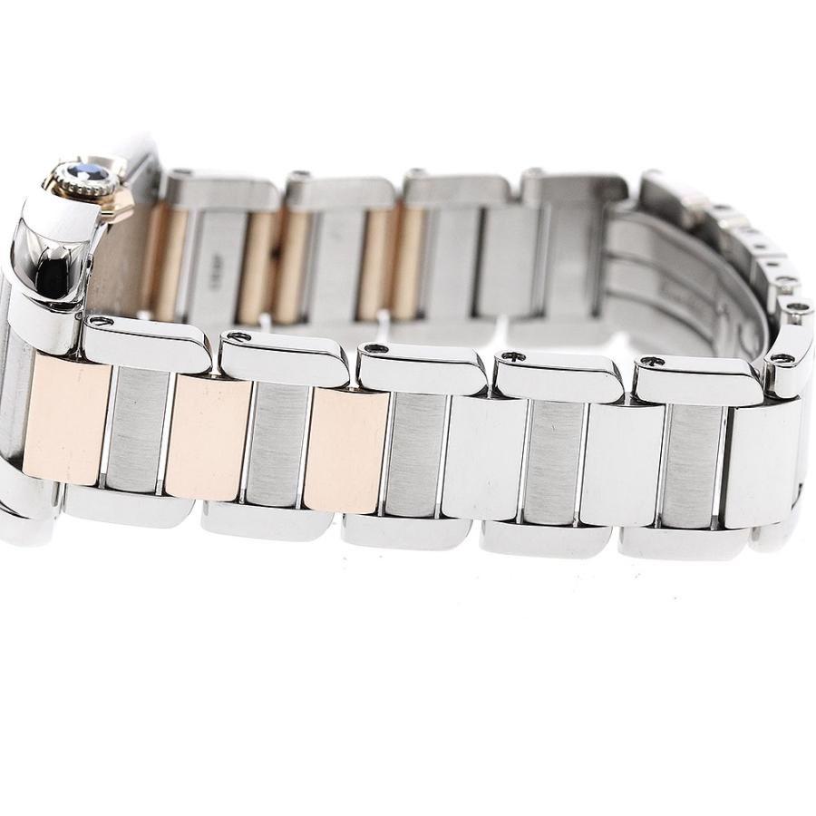 カルティエ CARTIER W5310019 タンクアングレーズSM PGコンビ クォーツ レディース 良品 _898673 Cartier（カルティエ） CARTIER W5310019 タンクアングレーズSM PG