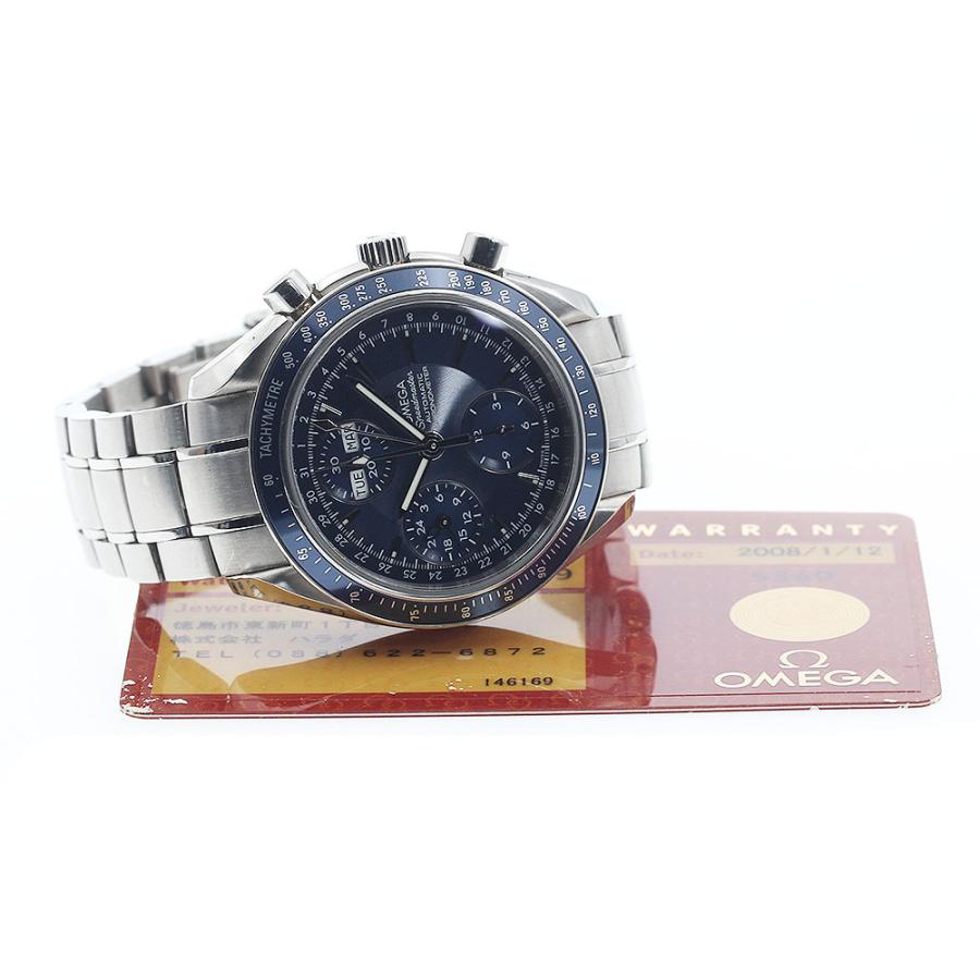OMEGA オメガ スピードマスター トリプルカレンダー 3222.80.00 腕時計_x000D_
 ステンレススチール ブルー 自動巻き メンズ【中古】433 OMEGA（オメガ） OMEGA 3222.80 スピードマスター トリプルカレンダー