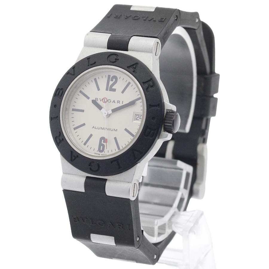 ブルガリ BVLGARI AL32A アルミニウム デイト クォーツ ボーイズ 美品 _943815の画像