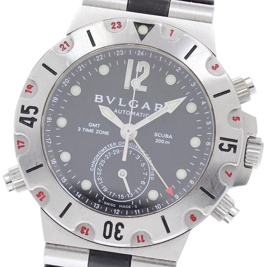 BVLGARI SD38SGMT スクーバ　自動巻き　メンズ　腕時計　ダイバー BVLGARI（ブルガリ） BVLGARI SD38SGMT ディアゴノ スクーバ GMT