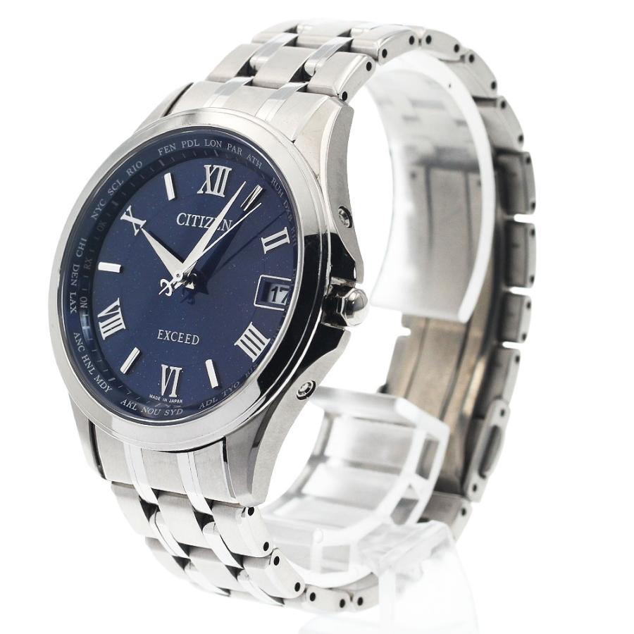 シチズン CITIZEN H149-A1BP602 エクシード デイト ソーラー電波 メンズ 箱付き_944128の画像