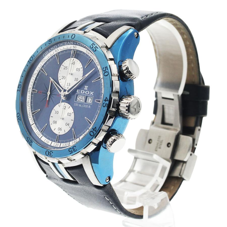 エドックス EDOX ■ グランドオーシャンクロノグラフ 01121 メンズ 自動巻き 時計 ウォッチ ラバーベルト □8F EDOX（エドックス） EDOX 01121 グランドオーシャン デイデイト クロノ