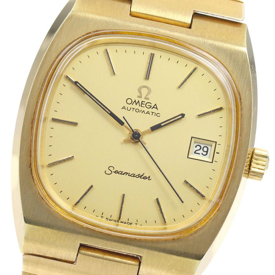 OH美品オメガ OMEGA Ref.166.0204シーマスタ自動巻メンズ腕時計 OMEGA（オメガ） OMEGA 166.0204 シーマスター スクエア デイト Cal