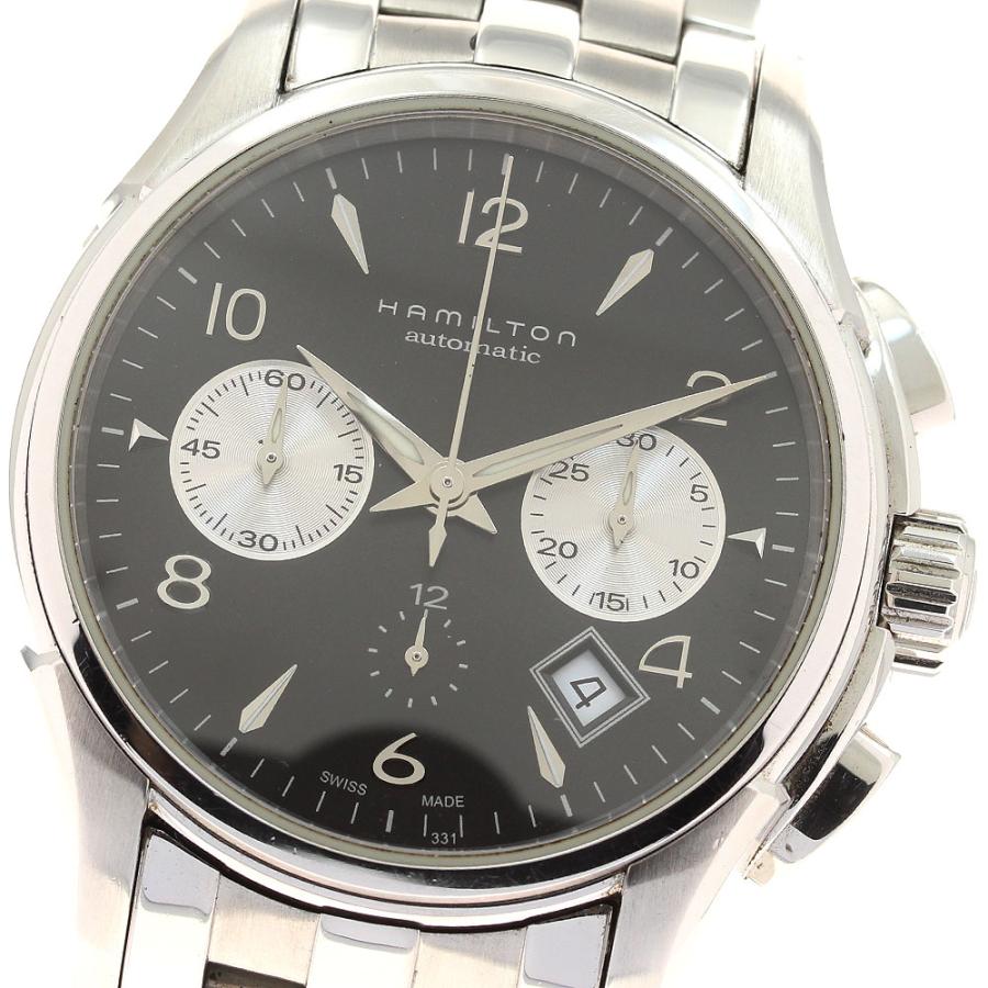ＨＡＭＩＬＴＯＮ　Ｈ３２６５６０　ジャズマスターオートクロノ　自動巻　黒文字盤 HAMILTON（ハミルトン） HAMILTON H326560 ジャズマスター クロノ