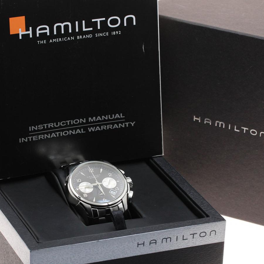 ＨＡＭＩＬＴＯＮ　Ｈ３２６５６０　ジャズマスターオートクロノ　自動巻　黒文字盤 HAMILTON（ハミルトン） HAMILTON H326560 ジャズマスター クロノ