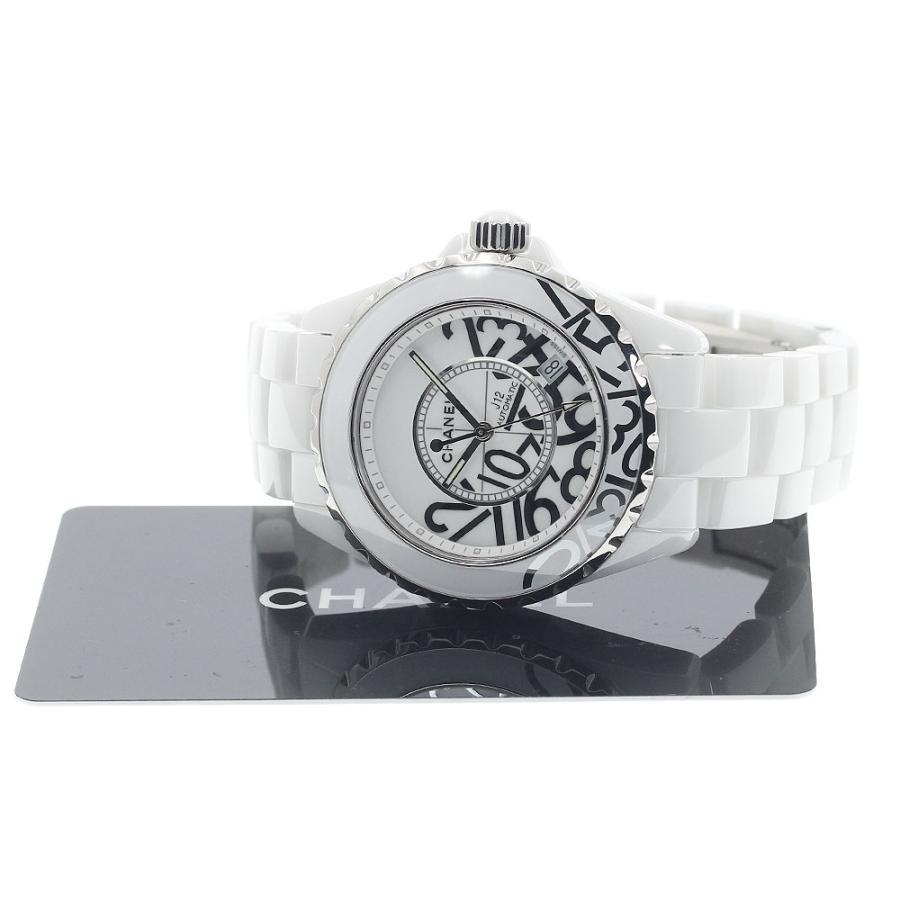 シャネル CHANEL H5240 J12 グラフィティ 世界限定1200本 白セラミック 自動巻き メンズ 良品 保証書付き_944514 CHANEL（シャネル） CHANEL H5240 J12 グラフィティ 世界限定1200本 白