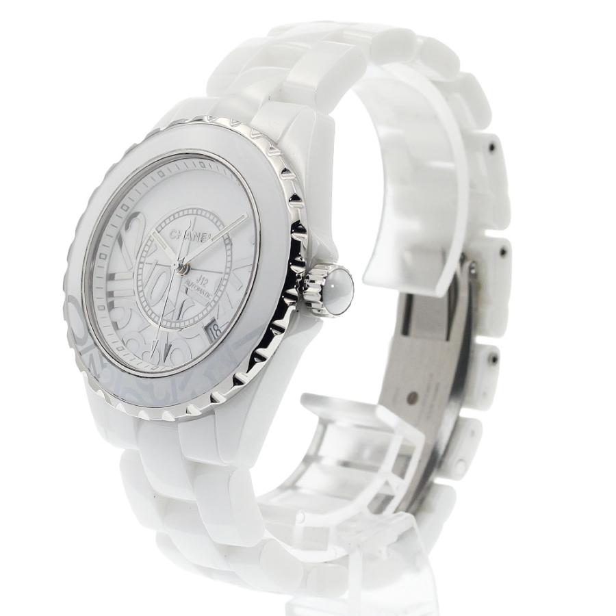 シャネル CHANEL H5240 J12 グラフィティ 世界限定1200本 白セラミック 自動巻き メンズ 良品 保証書付き_944514 CHANEL（シャネル） CHANEL H5240 J12 グラフィティ 世界限定1200本 白