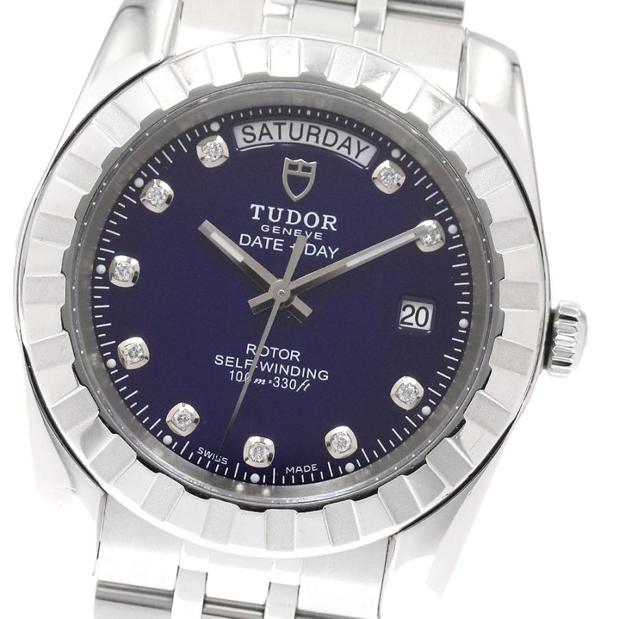 チュードル TUDOR 23010 クラシック デイトデイ 10Pダイヤ 自動巻き メンズ 保証書付き_962037 TUDOR（チューダー） チュードル TUDOR 23010 クラシック デイトデイ