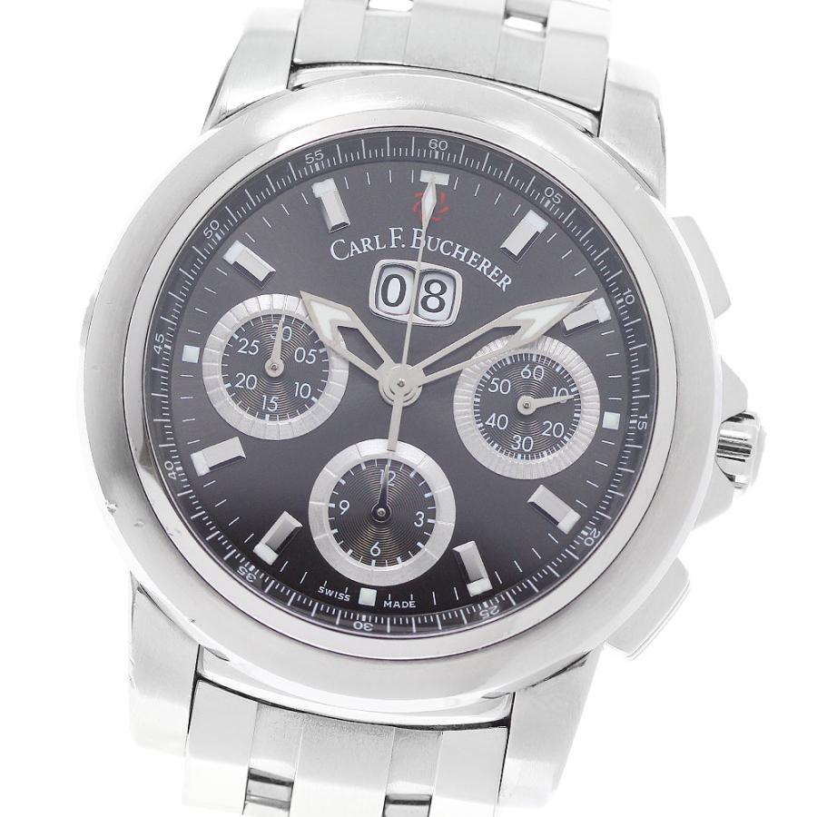 カール F.ブヘラ CARL F.BUCHERER 00.10611.08.33.21 パトラビ クロノグラフ デイト 自動巻き メンズ 保証書付き_944579 カール F. ブヘラ（CARL F. BUCHERER） カール F.ブヘラ CARL F