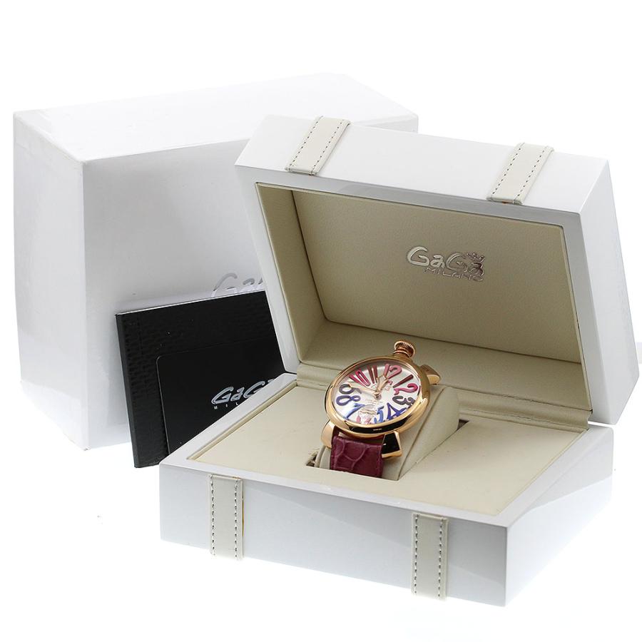 GaGa MILANO ガガミラノ マヌアーレ48 手巻き 箱・保証書付 現状品 GaGa MILANO（ガガミラノ） GaGa MILANO 5011.09S マヌアーレ48 手巻き