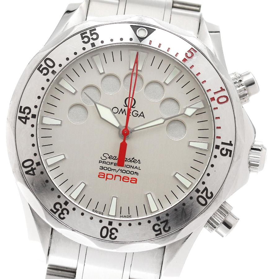 オメガ OMEGA 2595.30 シーマスター300 アプネア ジャックマイヨール クロノグラフ 自動巻き メンズ 保証書付き_917650 OMEGA（オメガ） OMEGA 2595.30 シーマスター300 アプネア ジャック