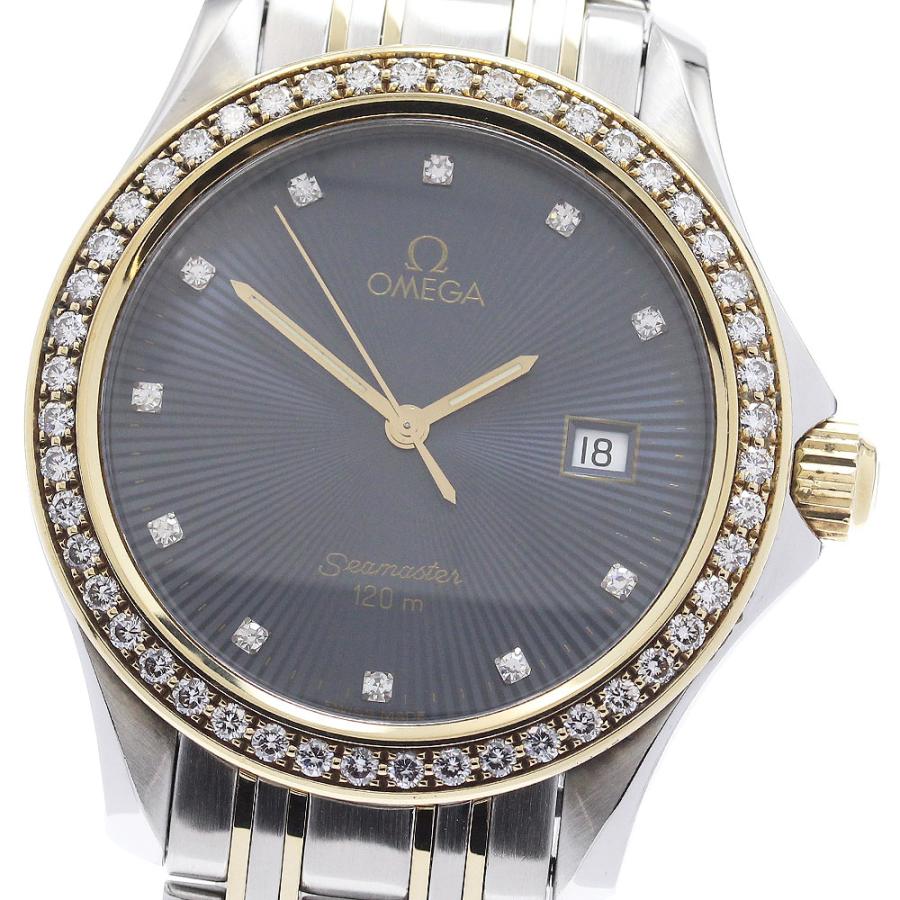 オメガ OMEGA シーマスター120 ダイヤベゼル 11Pダイヤ クォーツ メンズ _945460 OMEGA（オメガ） シーマスター120 ダイヤベゼル 11Pダイヤ クォーツ