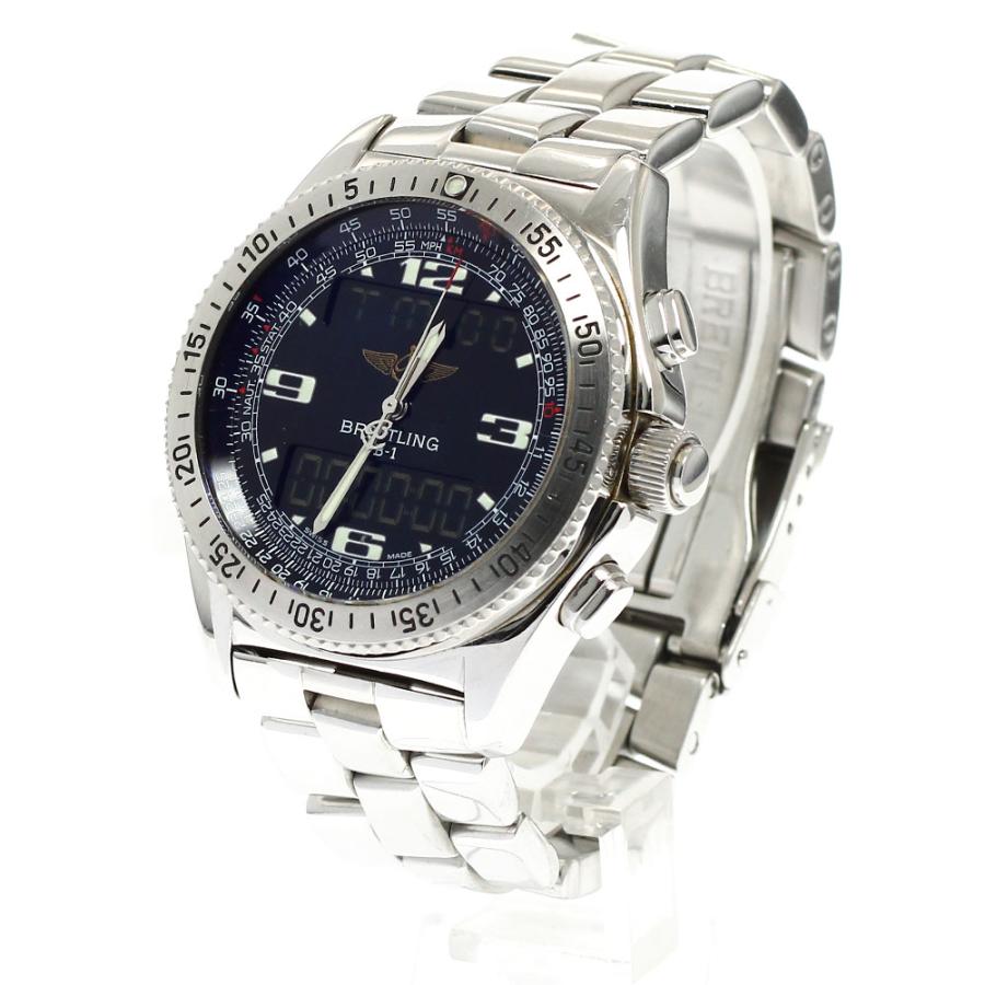訳あり ブライトリング BREITLING A68362 B-1 クロノグラフ クォーツ メンズ 保証書付き_945798 ブライトリング（BREITLING） 訳あり BREITLING A68362 B-1 クロノ