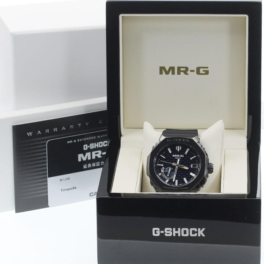 【美品・保証書付】G-SHOCK MRG-B2100R-2AJR CASIO（カシオ） CASIO MRG-B2100R-2AJR Gショック MR-G 青墨