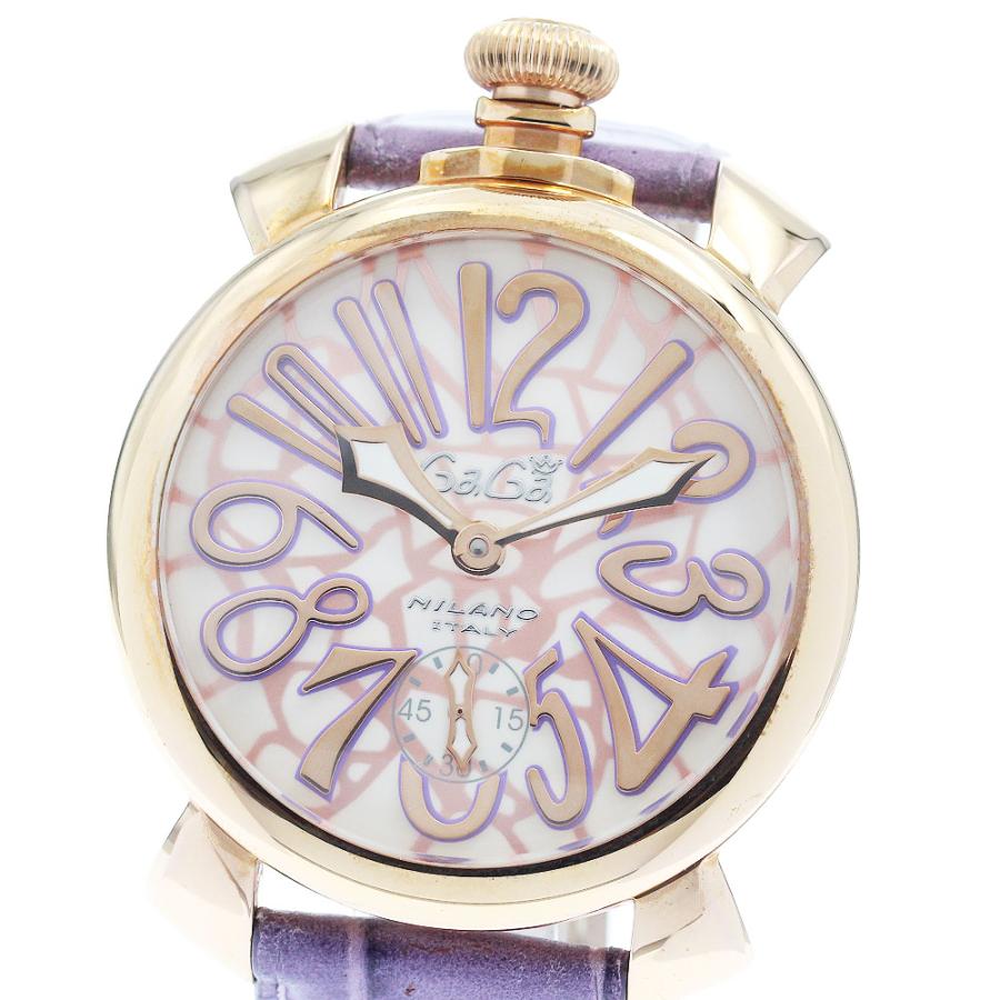 ガガミラノ GaGa MILANO 5011MOSAICO01S マヌアーレ48MM モザイク スモールセコンド 手巻き メンズ 美品 _947012 GaGa MILANO（ガガミラノ） GaGa MILANO 5011MOSAICO01S マヌアーレ