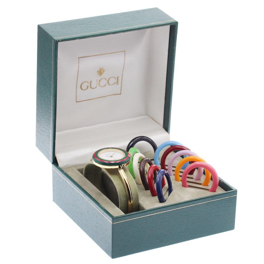 グッチ GUCCI 1100-L チェンジベゼル クォーツ レディース 内箱付き_948816 GUCCI（グッチ） GUCCI 1100-L チェンジベゼル クォーツ レディース 内