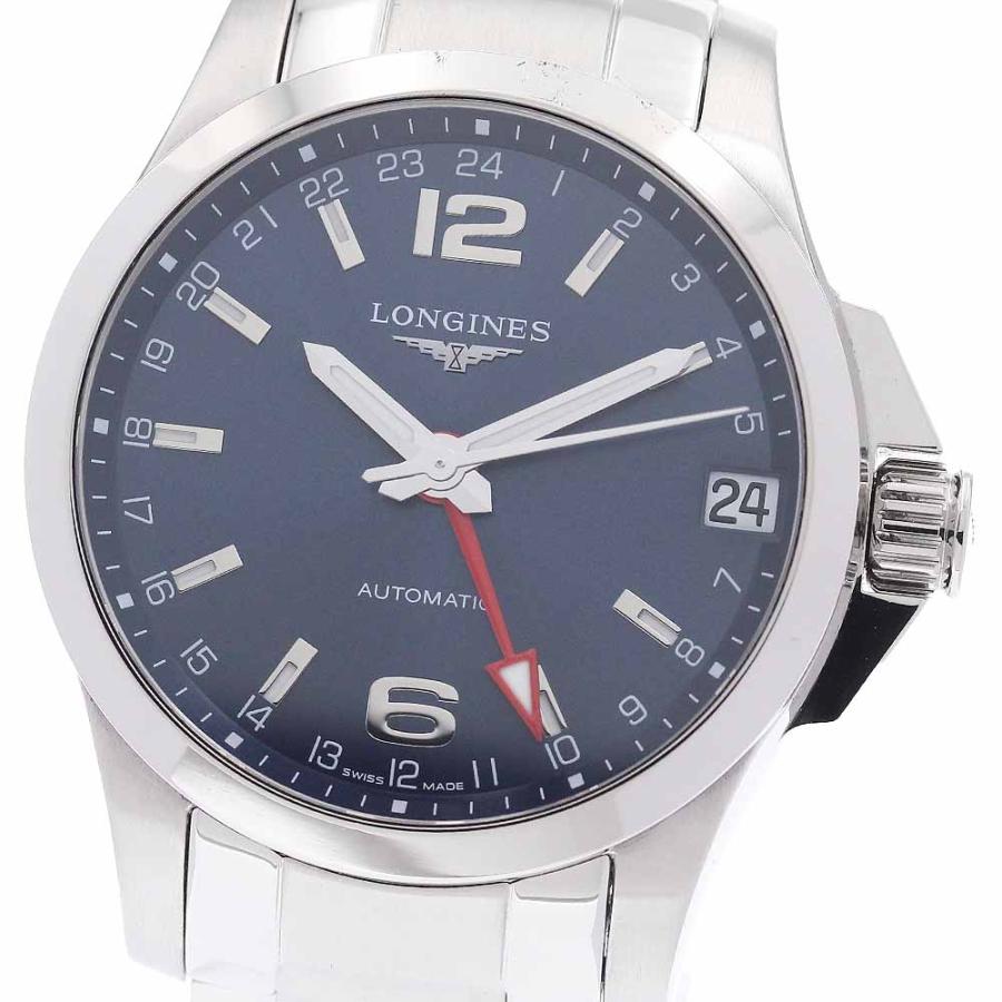 ロンジン LONGINES L3.687.4 コンクエスト GMT デイト 自動巻き メンズ 良品 _949253 LONGINES（ロンジン） LONGINES L3.687.4 コンクエスト GMT デイト