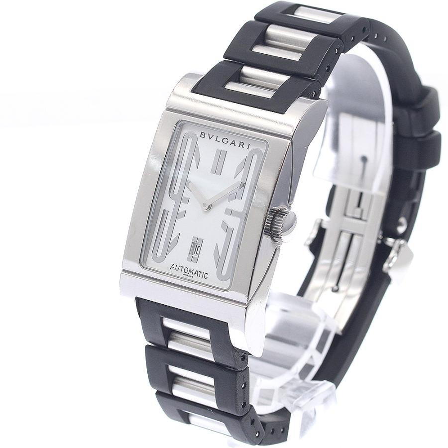 ブルガリ RT45S レッタンゴロ シルバー　稼働品 BVLGARI（ブルガリ） BVLGARI RT45S レッタンゴロ デイト 自動巻き