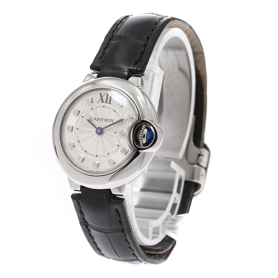 カルティエ CARTIER W4BB0008 バロンブルーSM 11Pダイヤ クォーツ レディース _950232 Cartier（カルティエ） CARTIER W4BB0008 バロンブルーSM 11Pダイヤ